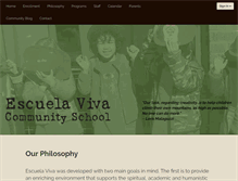 Tablet Screenshot of escuela-viva.com